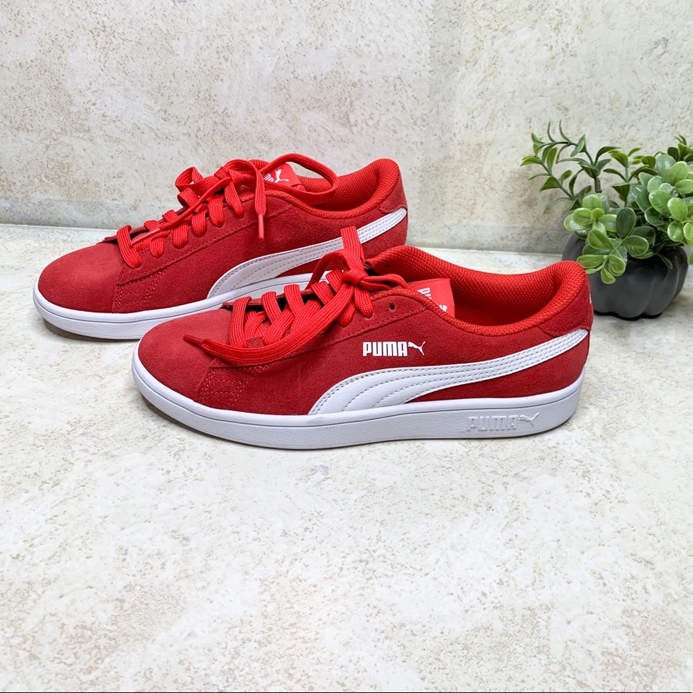 Kids Red Puma Suede Classic Sneakers NWOB